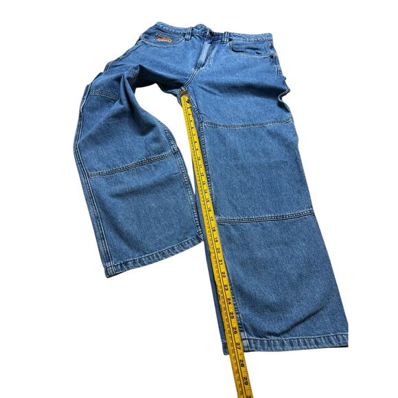 Y2K Empyre Baggy Carpenter Jeans Relaxed Loose Fit Blue Denim Men's 32 (34x 28 - Picture 8 of 11